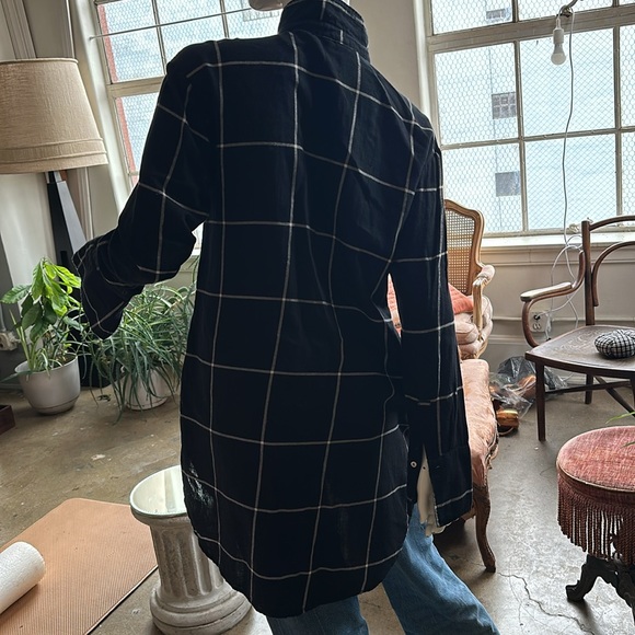 Dress shirt or to shirt Button-down Cotton flannel sift cosy Essential tunic - Picture 4 of 6